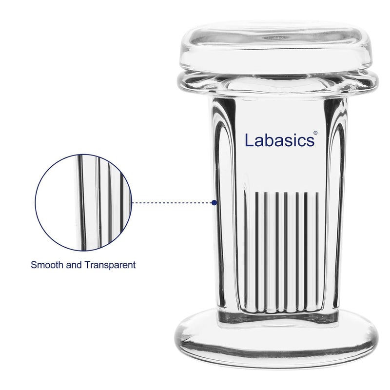 Labasics Glass TLC Developing Tank, Round, Lab Equipment for Thin Layer Chromatography, Corrosion Resistance - Image 2